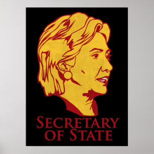 Minister Hillary-Clinton für Staats-Plakat Poster