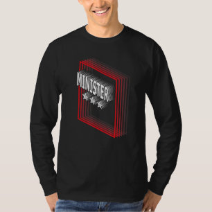Minister-Job-Titel-Schätzung Retro T-Shirt