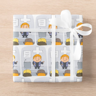 Minister predigt der Gemeinde Geschenkpapier