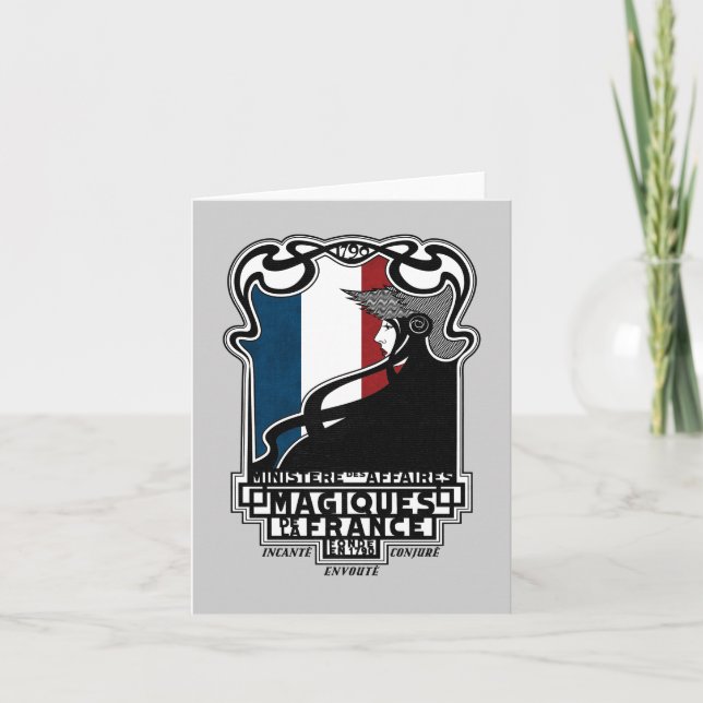 Ministère des Affaires Magiques de la France Logo Karte (Vorderseite)