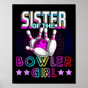 Ministerin der Matching Family Bowling der Bowler Poster