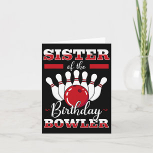 Ministerin des Bowlings Bowler Bday Party C Karte