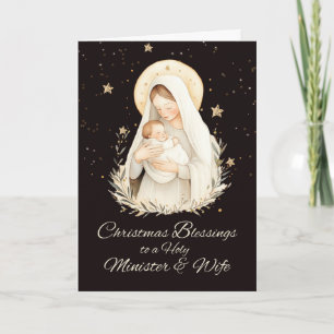 Ministerin für Ehefrau, Weihnachten Segnungen Mado Karte