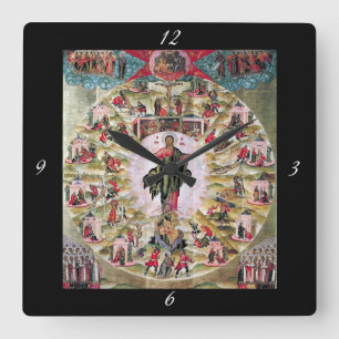 Ministerium der Apostel Quadratische Wanduhr
