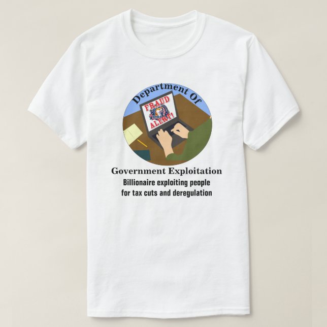 Ministerium für Ausbeutung T-Shirt (Design vorne)
