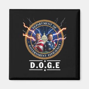 Ministerium für Regierungseffizienz Doge Trump 47 Magnet