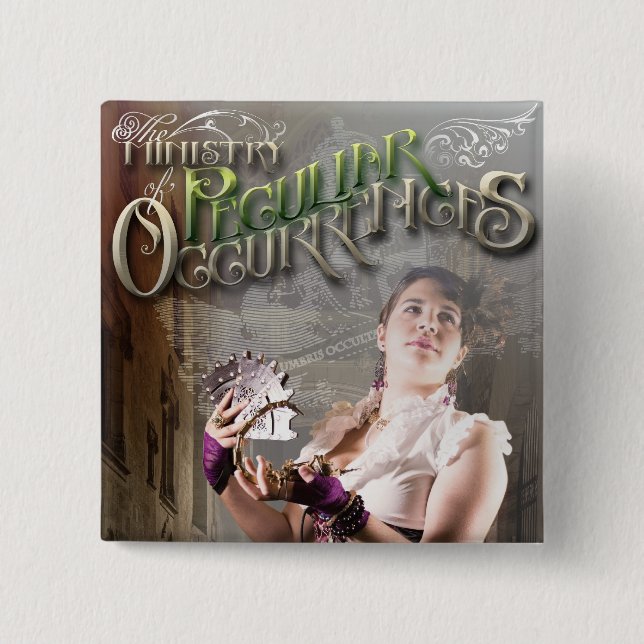 Ministerium-quadratischer Knopf-Skorpion Button (Vorderseite)