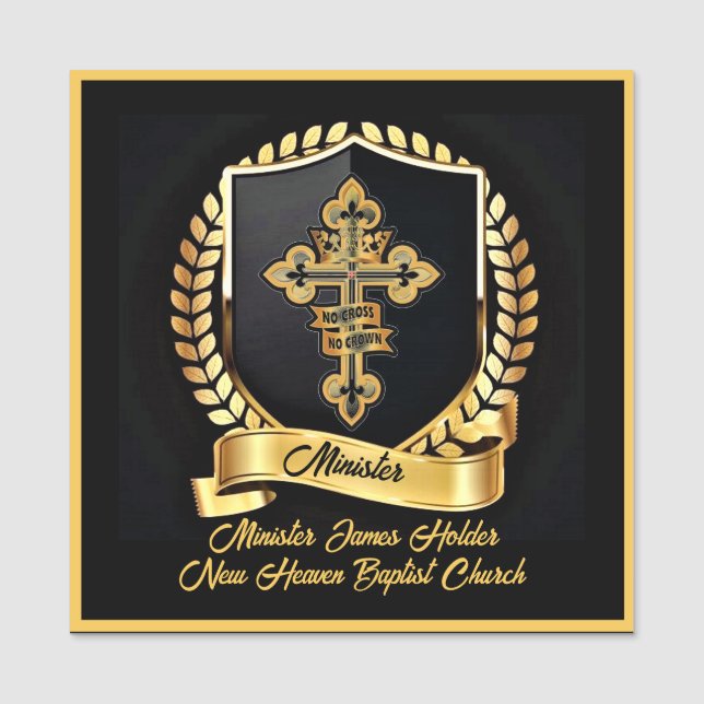 Ministernamensmarke Namensschild (Vorderseite)