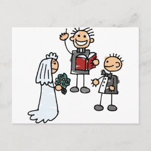 Ministerpräsident Reverend veranstaltet Hochzeitsf Postkarte