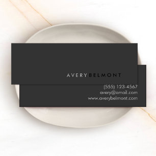 Minitarjeta De Visita Profesional Moderno Simple N Mini Visitenkarte