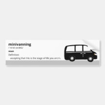 "Minivanning" Minivan-Autoaufkleber