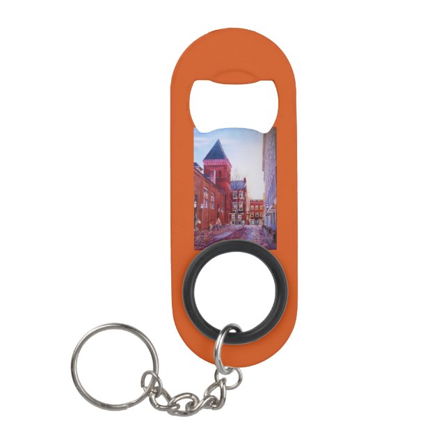 Minizentraler Markt flaschen-Öffner-Lancasters Schlüsselanhängerflaschenöffner (Vorderseite)