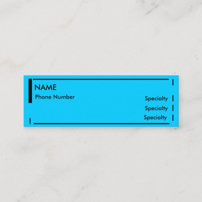 Minizusammenfassung Mini Visitenkarte (Vorderseite)