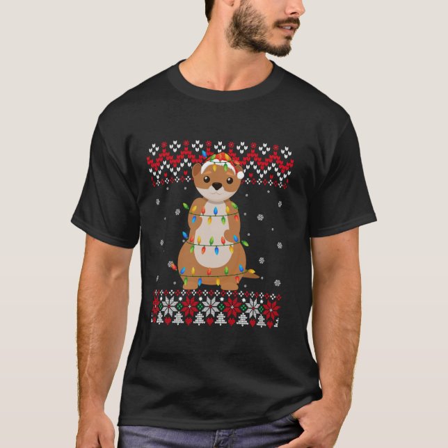 Mink Weihnachtsmannmütze Männer Frauen Kinder häss T-Shirt (Vorderseite)