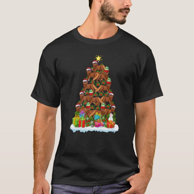 Mink  Xmas Holiday  Mink Christmas Tree T-Shirt (Vorderseite)