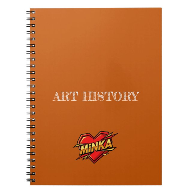 Minka Orange Notizblock (Vorderseite)