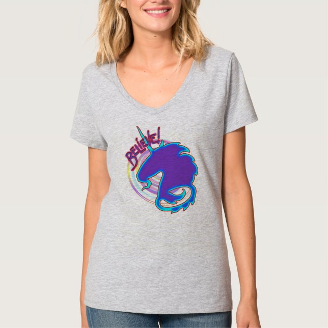 MinkMode Unicorn "glauben" T-Shirt (Vorderseite)