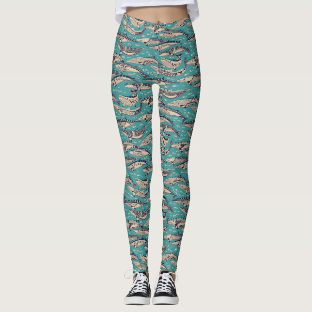 Minkwale blau leggings (Vorderseite)
