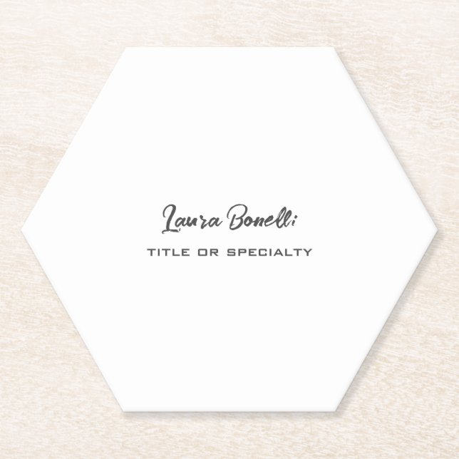 Minmalist Beruflich modern Untersetzer (Vorderseite)