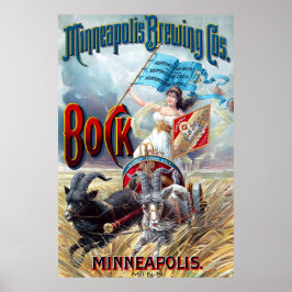 Minneapolis Biercos. Bock Beer Poster
