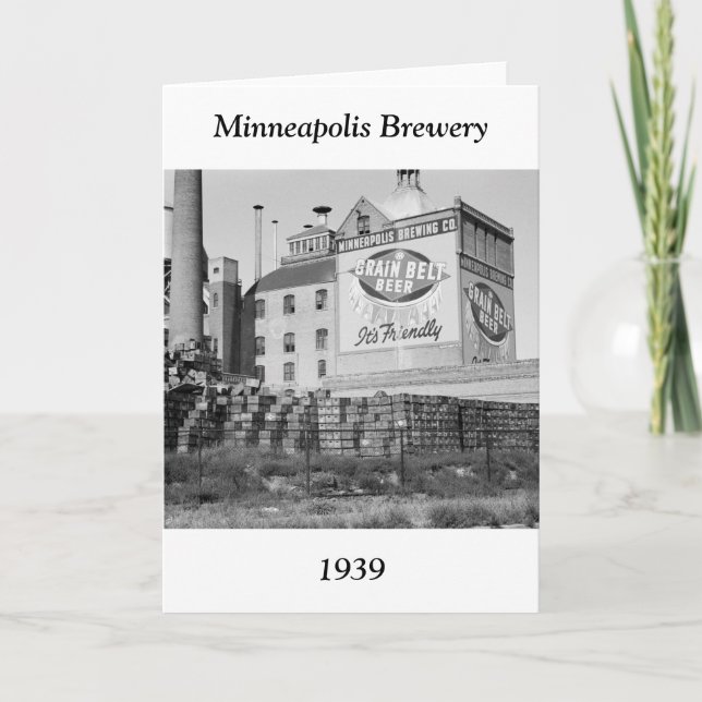 Minneapolis-Brauerei, Dreißigerjahre Karte (Vorderseite)