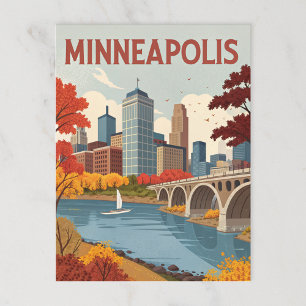 Minneapolis: Die Herbststadt am Mississippi Postkarte