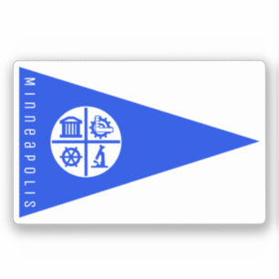 Minneapolis-Flagge Aufkleber