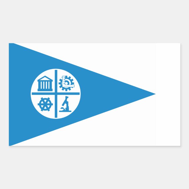 Minneapolis-Flagge Rechteckiger Aufkleber (Vorderseite)