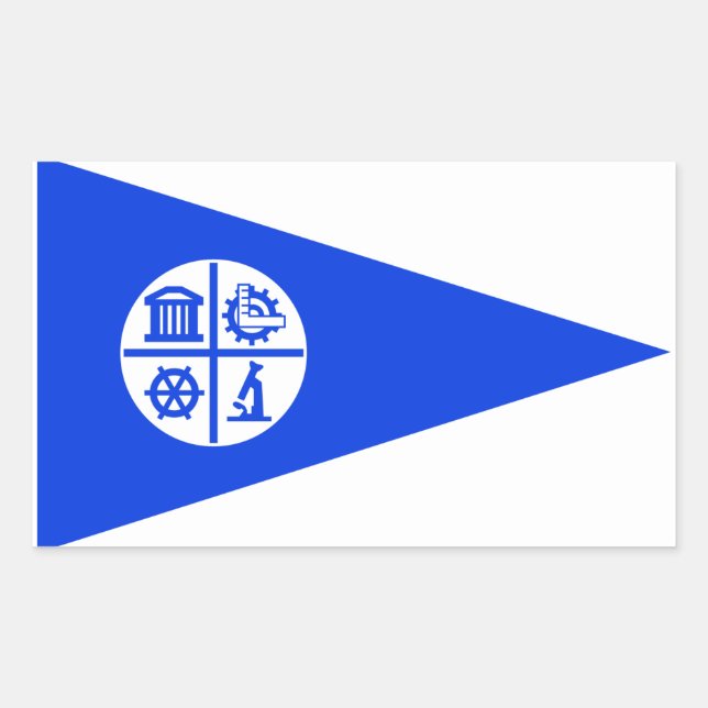 Minneapolis-Flagge Rechteckiger Aufkleber (Vorderseite)