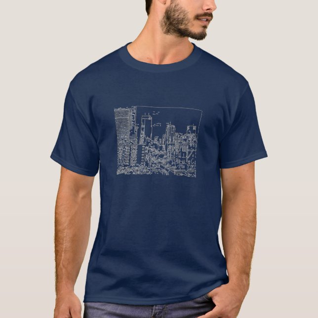 Minneapolis-Himmellinie T-Shirt (Vorderseite)