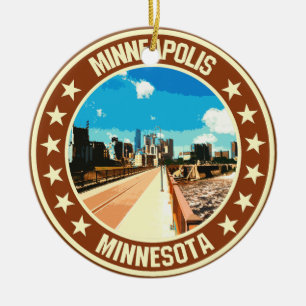 Minneapolis Keramik Ornament