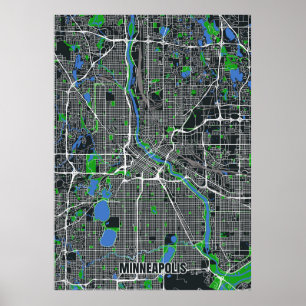 Minneapolis Map Poster