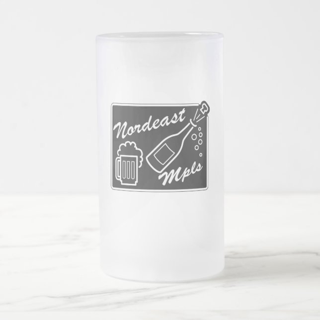 Minneapolis Mattglas Bierglas (Mittel)