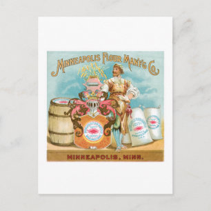 Minneapolis Mehl Vintage Küche Postkarte