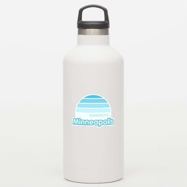 Minneapolis Minnesota Aufkleber (Wassserflasche)