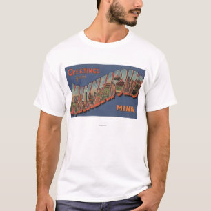 Minneapolis, Minnesota - große Buchstabe-Szenen T-Shirt