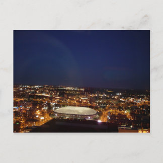 Minneapolis Minnesota HHH Metrodome Night Skyline Postkarte