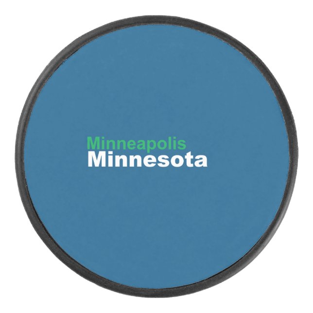 Minneapolis, Minnesota Hockey Puck (Vorderseite)