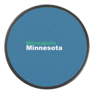 Minneapolis, Minnesota Hockey-Puck Eishockey Puck