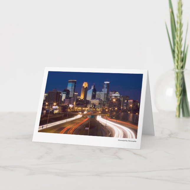 Minneapolis, Minnesota Karte (Vorderseite)
