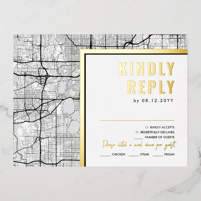 Minneapolis, Minnesota Liebe Locator | UAWG Antwor Folie Einladungspostkarte (Vorderseite)