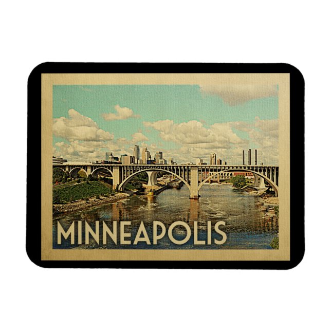 Minneapolis Minnesota Magnet (Horizontal)