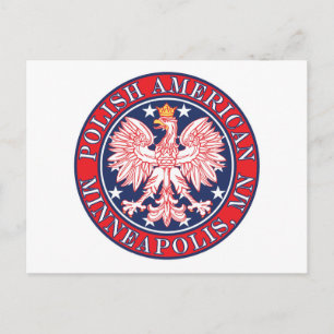 Minneapolis Minnesota Polish Postkarte