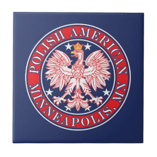 Minneapolis Minnesota Polnischer Adler Fliese