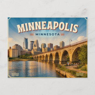 Minneapolis Minnesota Postkarte