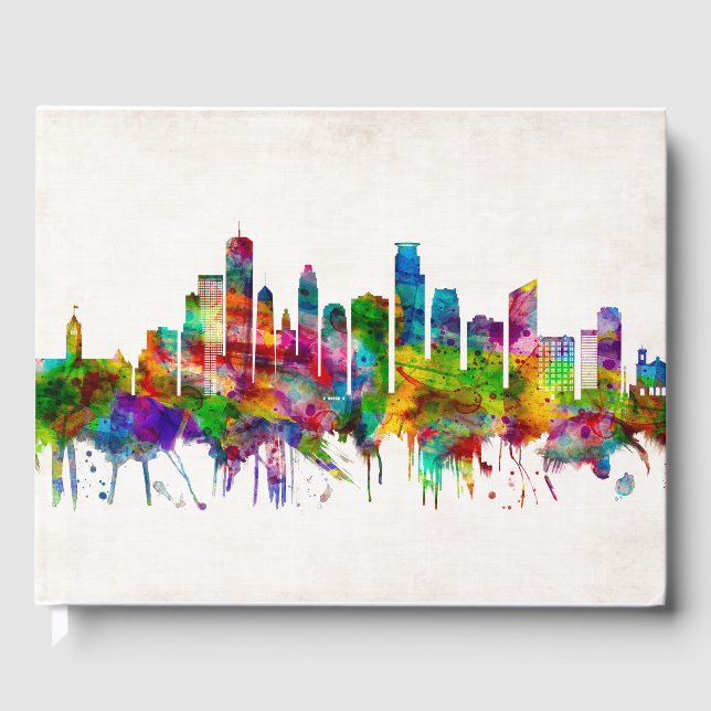 Minneapolis Minnesota Skyline Gästebuch (Vorderseite)