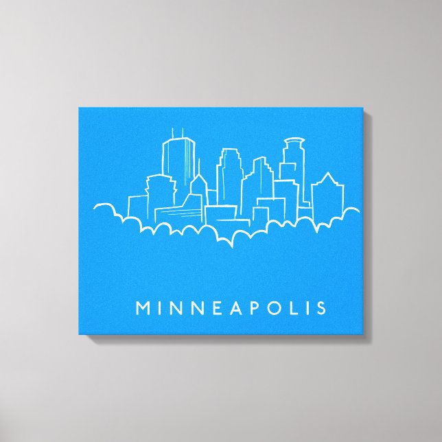 Minneapolis, Minnesota Skyline Leinwanddruck (Vorderseite)