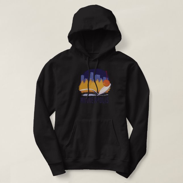 Minneapolis Minnesota skyline motif Hoodie (Design vorne)