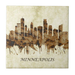 Minneapolis Minnesota Stadtbild Fliese