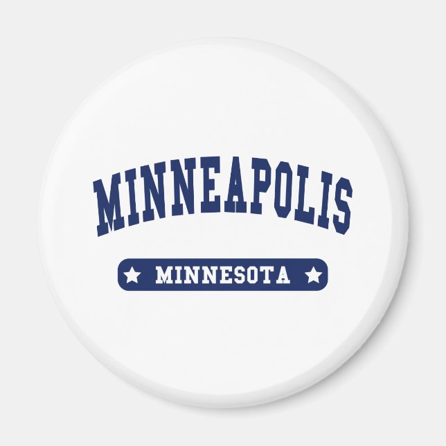 Minneapolis Minnesota Uni Style T Shirts Magnet (Vorne)